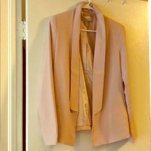 Pink blazer long lapel